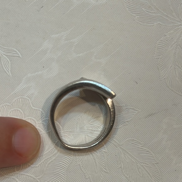 Vintage Sterling Silver Wrap Around Ring Marked NF 925 by Artist Thailand 6 3/4” - Picture 9 of 9